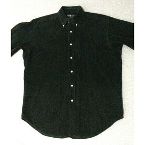 Vintage Ralph Lauren Blake Shirt Men M green Corduroy Pony Preppy